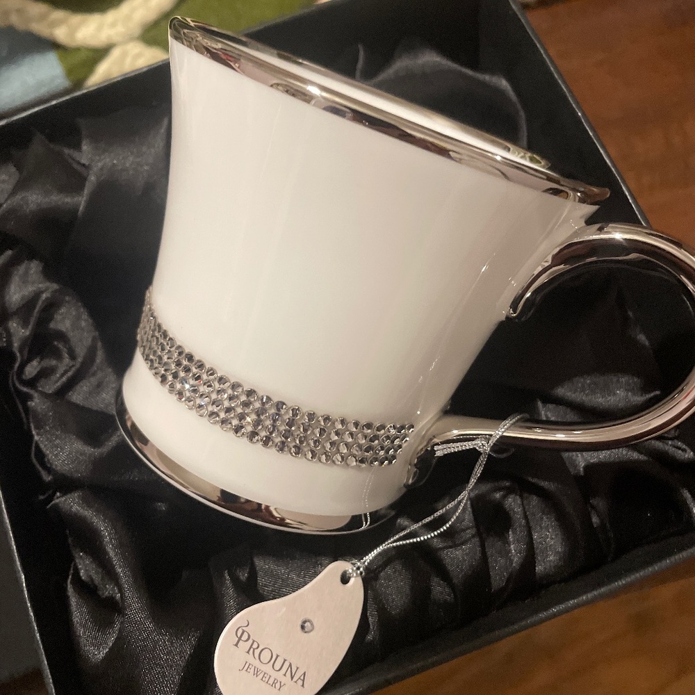 Prouna Jewlery coffee/teacup and saucer